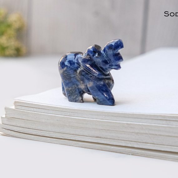 Sodalite Crystal Elephant