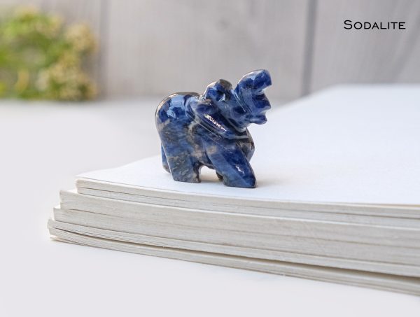 Sodalite Crystal Elephant