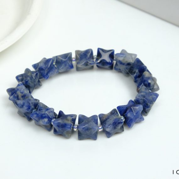 Sodalite Merkaba Bead Bracelet