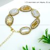 13 mother of pearl citrine Bracelet