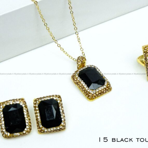 Black Tourmaline Jewellery Set
