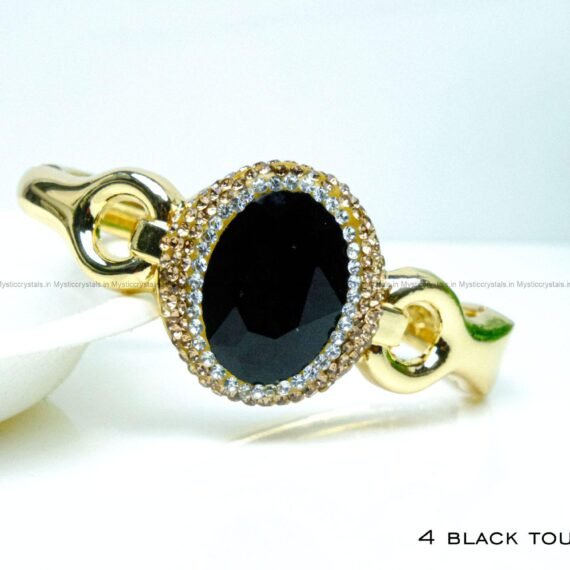 Black Tourmaline Adjustable Kada