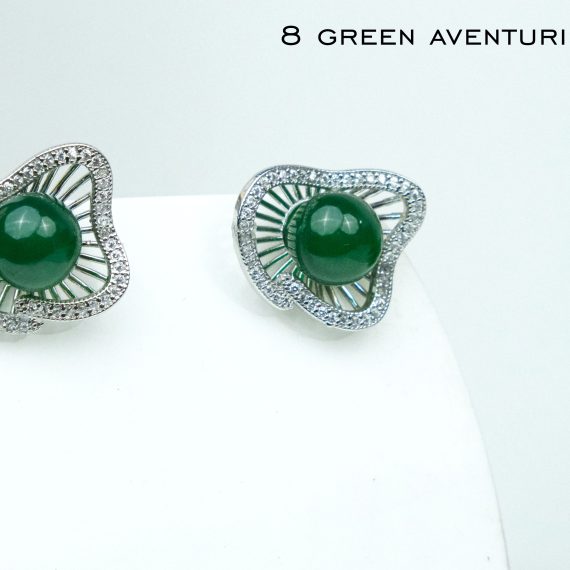 Green Aventurine Earbuds