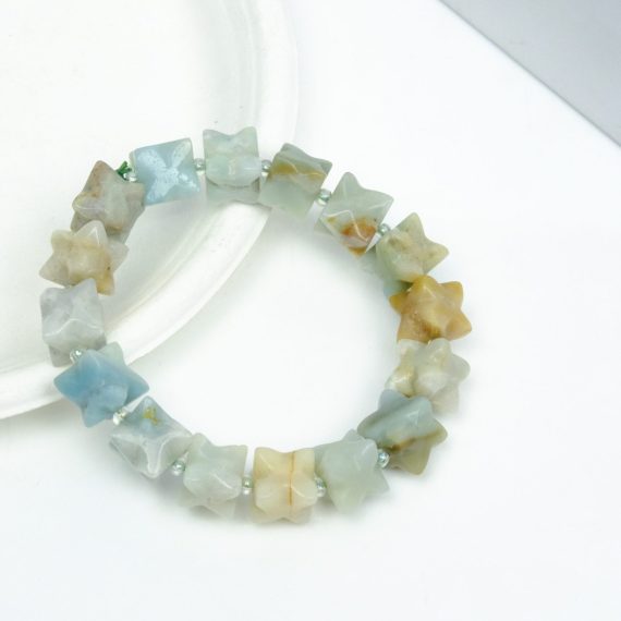 Amazonite Merkaba Bead Bracelet