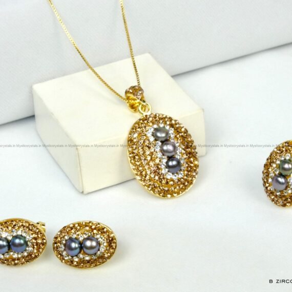 Hematite Crystal Jewellery Set