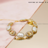 Mother Of Pearl & Citrine Adjustable Bracelet