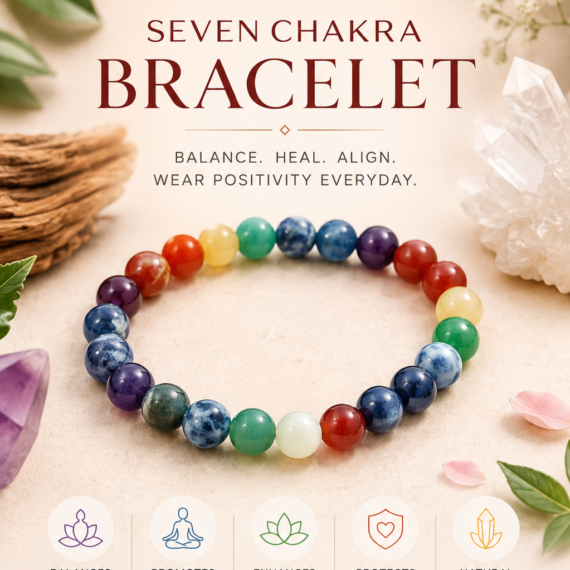 Seven Chakra Crystal Bracelet