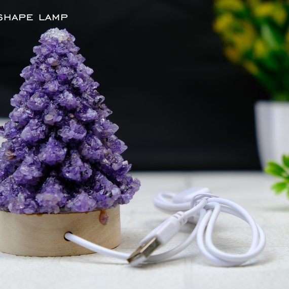 Amethyst Christmas Tree Lamp