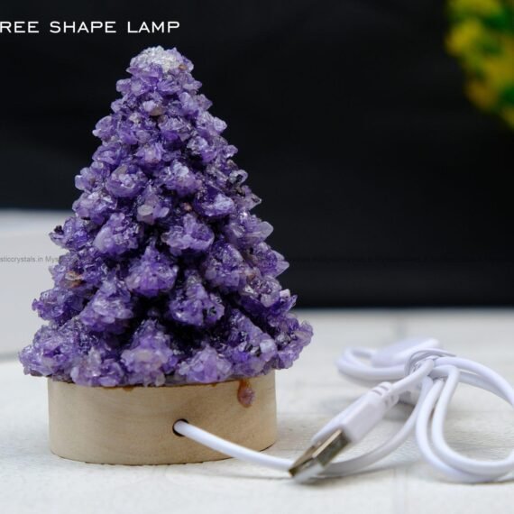 Amethyst Christmas Tree Lamp