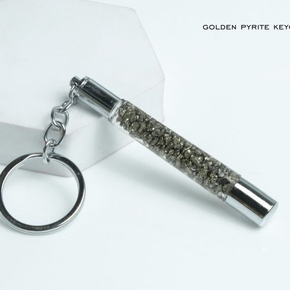 Golden Pyrite Keychain