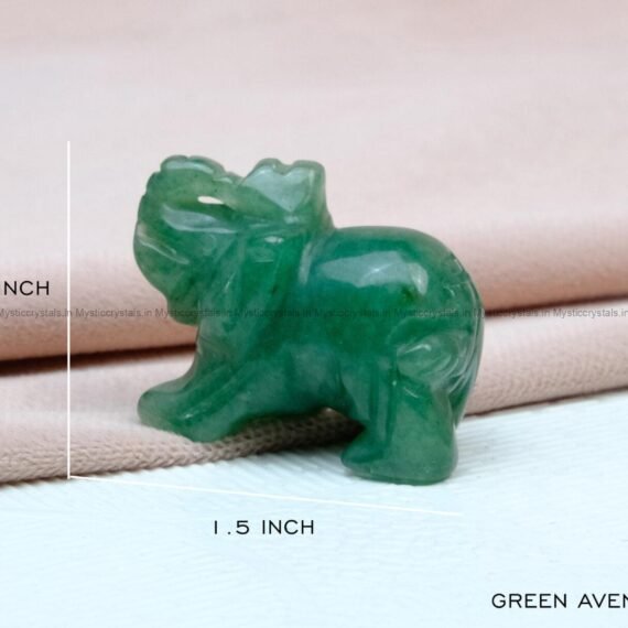 Green Aventurine Crystal Elephant