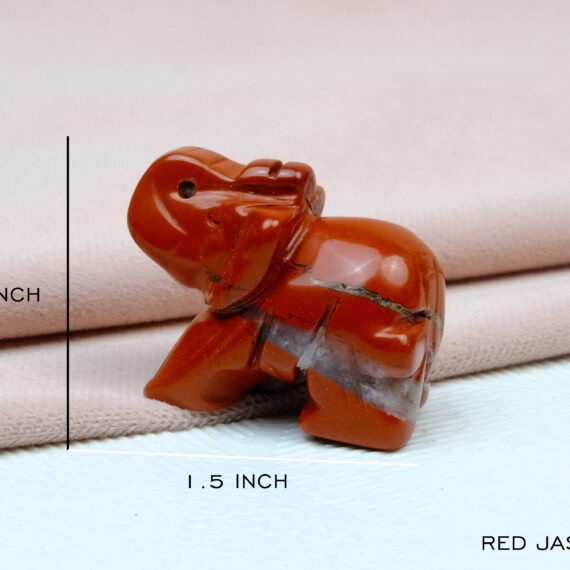 Red Jasper Crystal Elephant