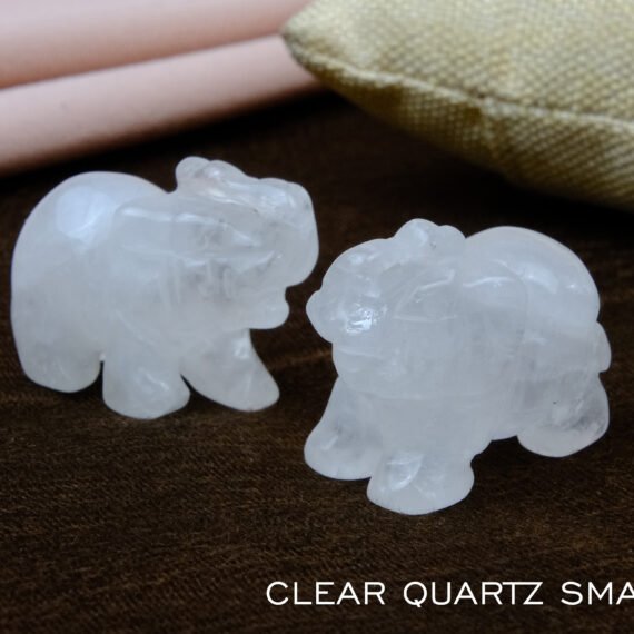 Clear Quartz Crystal Elephant