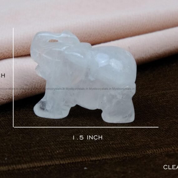 Clear Quartz Crystal Elephant