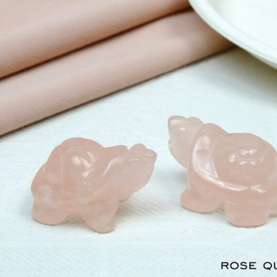 Rose Quartz Small Crystal Tortoise