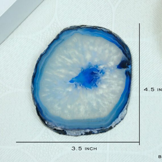 Blue Agate Crystal Coaster