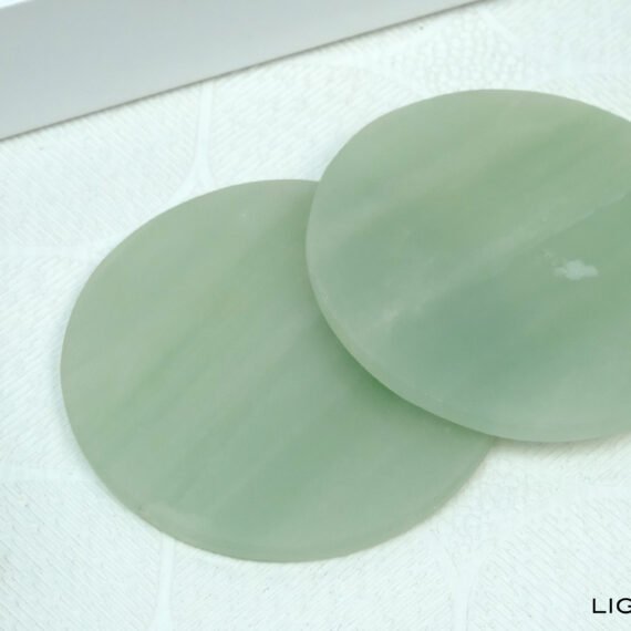 Green Aventurine (Light) Crystal Coaster