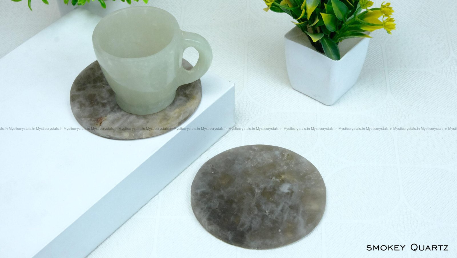 Smoky Quartz Crystal Coaster