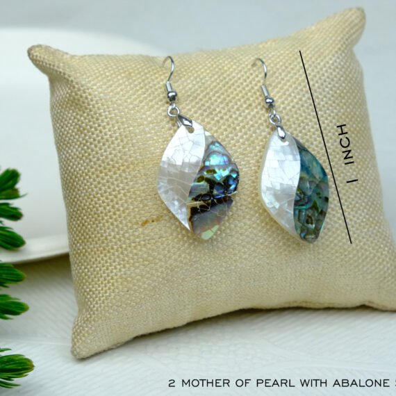 Natural Abalone Shell Earrings
