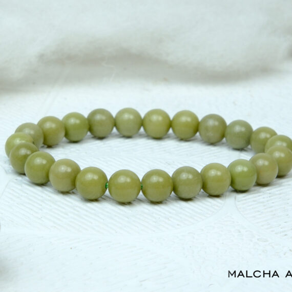 Natural Matcha Alashan Crystal Bracelet