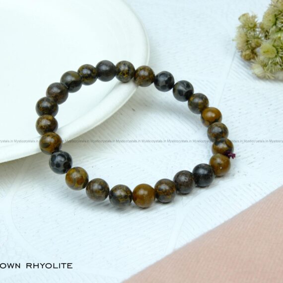Brown Rhyolite Crystal Bracelet