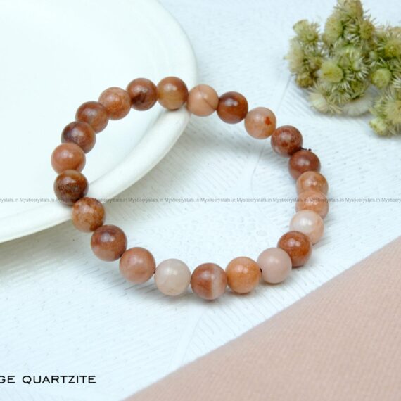 Orange Quartzite Crystal Bracelet