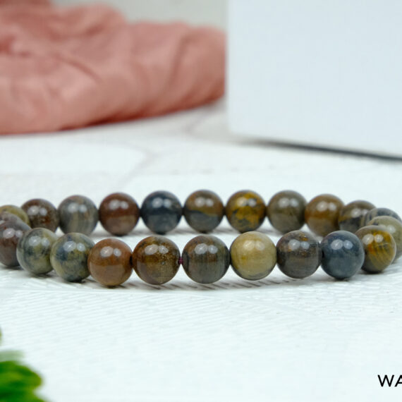 Natural Wave Jasper Crystal Bracelet