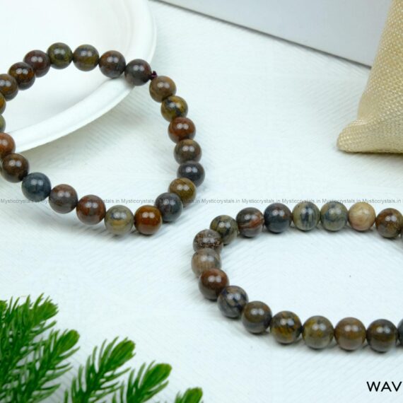 Natural Wave Jasper Crystal Bracelet