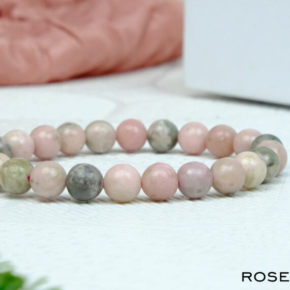Natural Rose Quartzite Crystal Bracelet