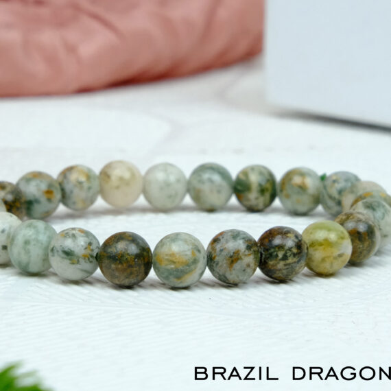 Natural Brazil Dragon Quartzite Crystal Bracelet
