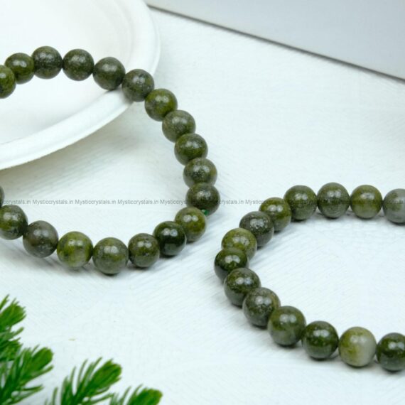 Natural Epidote Crystal Bracelet