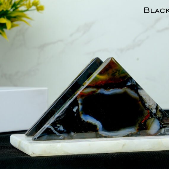 Black Sulemani Crystal Napkin Holder
