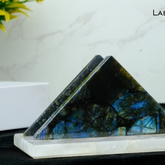 Labradorite Crystal Napkin Holder