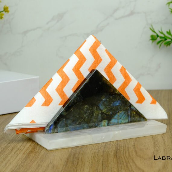 Labradorite Crystal Napkin Holder