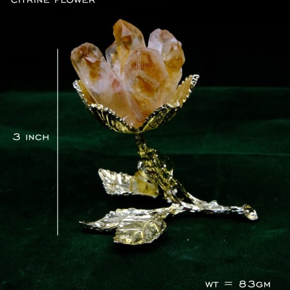 Natural Citrine Cluster Flower
