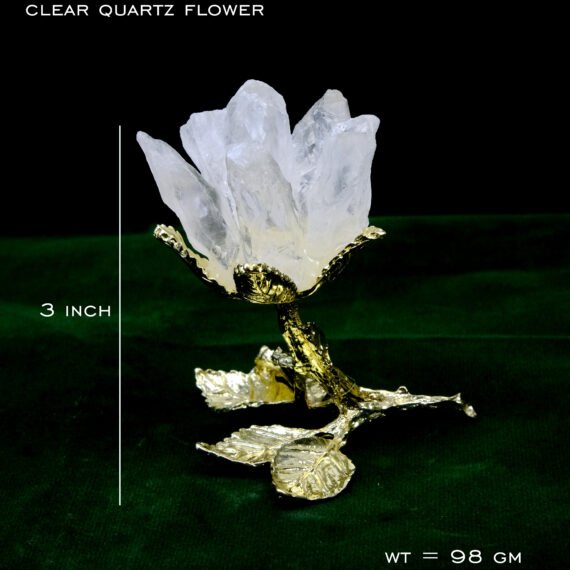 Clear Quartz Crystal Cluster Flower