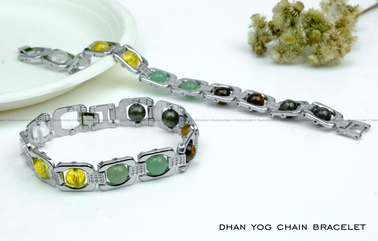 Dhan Yog Metal Chain Bracelet for Attracting Wealth & Prosperity