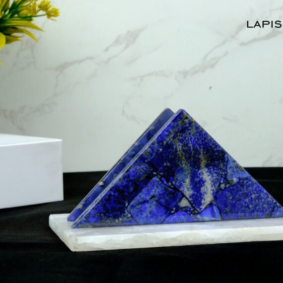Lapis Lazuli Crystal Napkin Holder