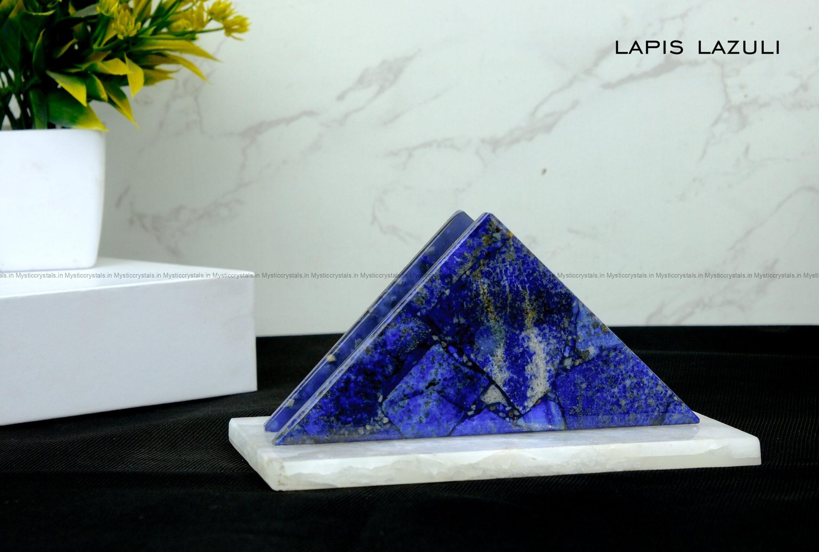 Lapis Lazuli Crystal Napkin Holder