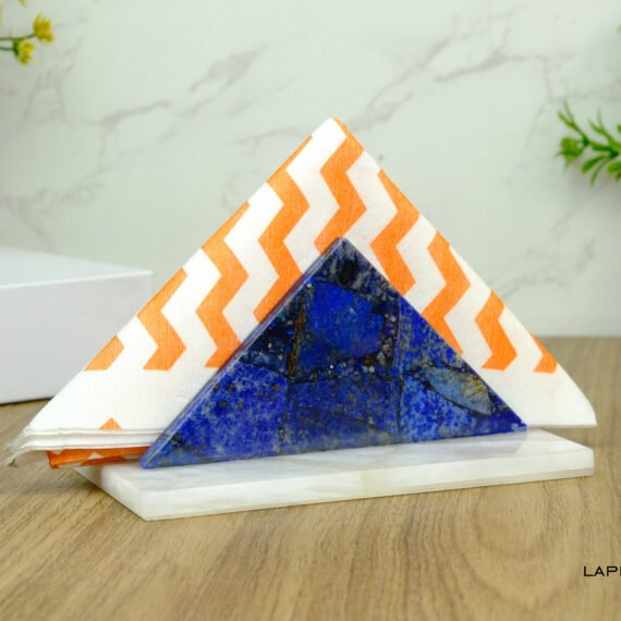 Lapis Lazuli Crystal Napkin Holder