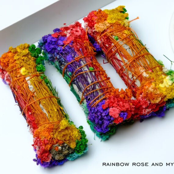 Rainbow Rose & Myosotis Sage for Cleansing & Meditation