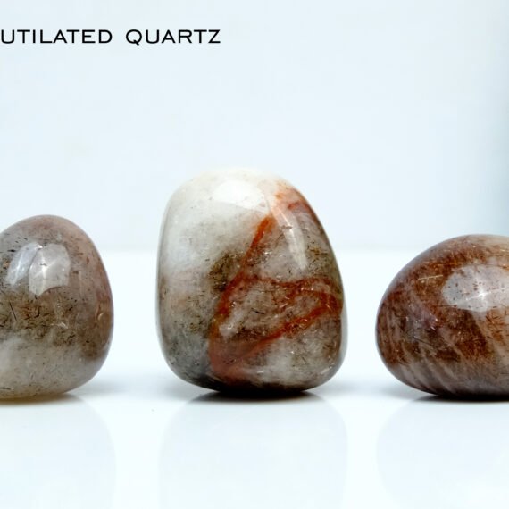 Rare Red Rutilated Quartz Tumble