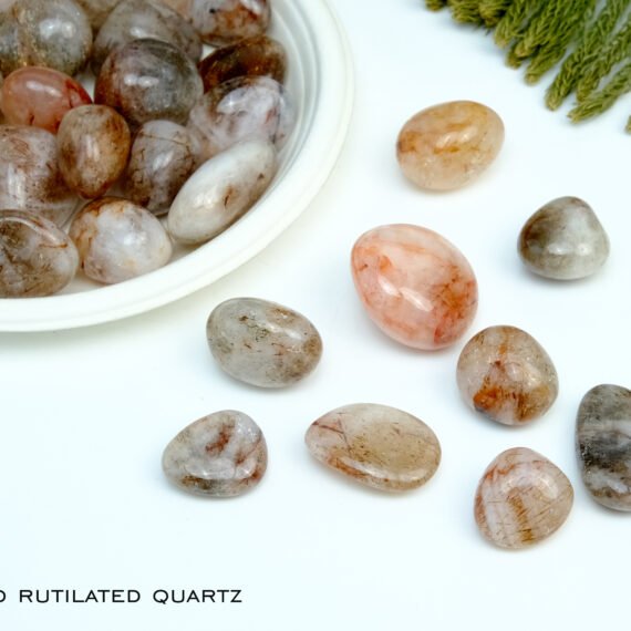 Rare Red Rutilated Quartz Tumble