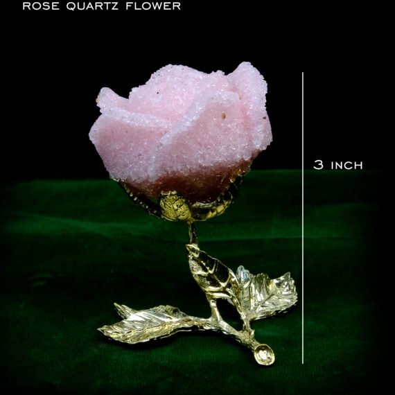 Rose Quartz Crystal Flower
