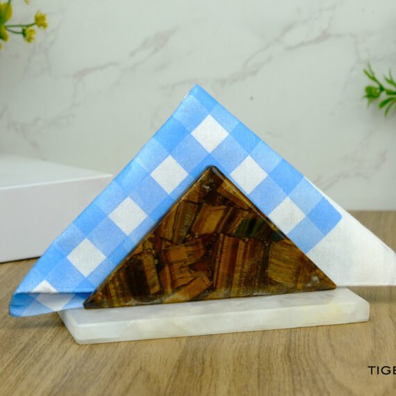 Tiger Eye Crystal Napkin Holder