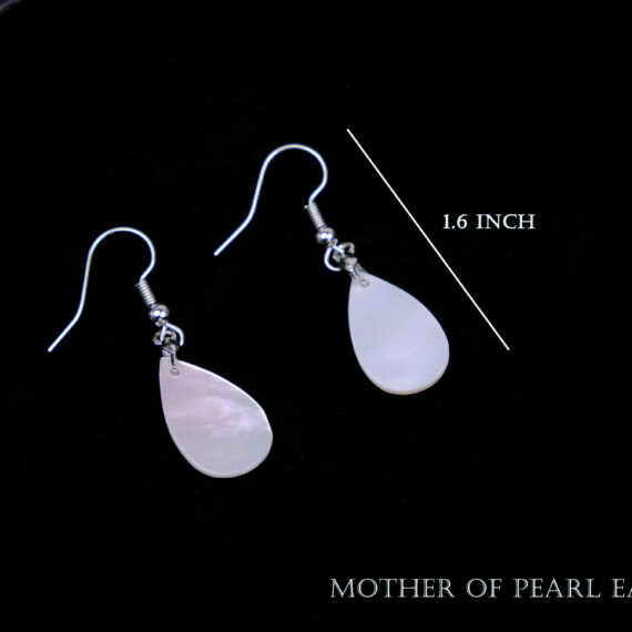 White Mother of Pearl Earring