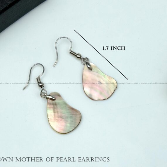Brown Mother of Pearl Earrings