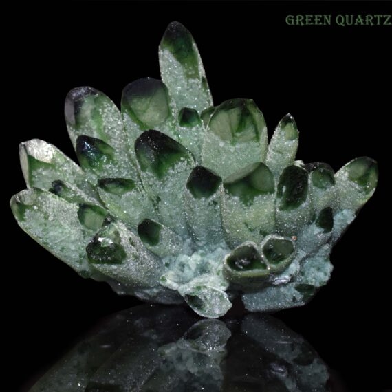 Green Quartz crystal Cluster